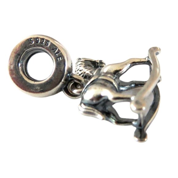 Pandora Christmas Rocking Horse  Sterling Silver .925 Dangle Charm 791413 - Picture 3 of 6
